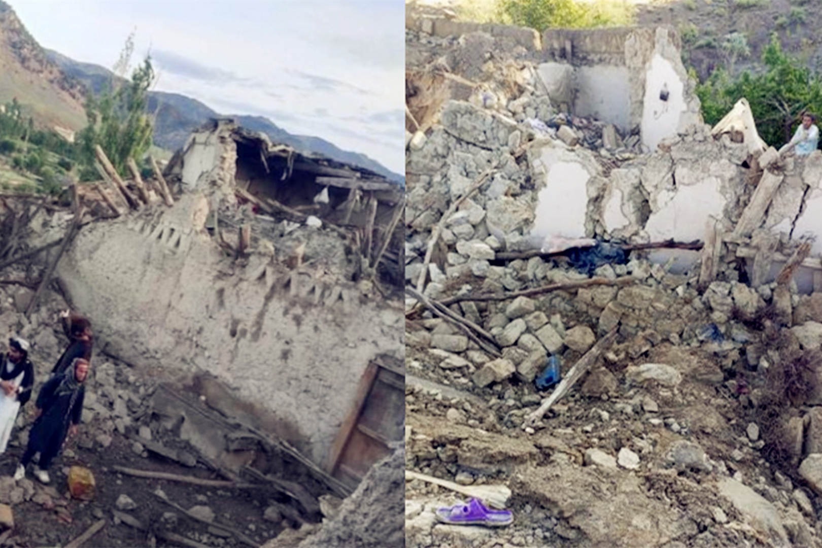 阿富汗帕克蒂卡省发生6.1级地震 大量房屋倒塌 已致200多人死亡！