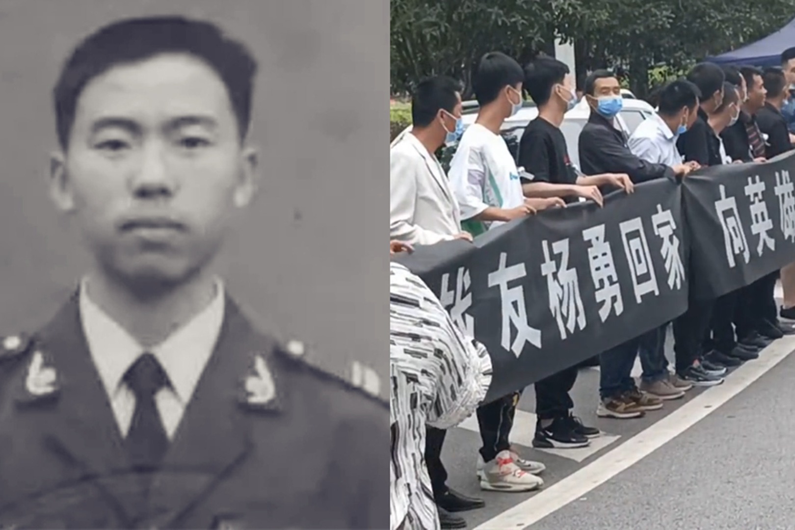 D2809牺牲司机杨勇“回家了”！曾在部队服役 “战友”夹道迎接！
