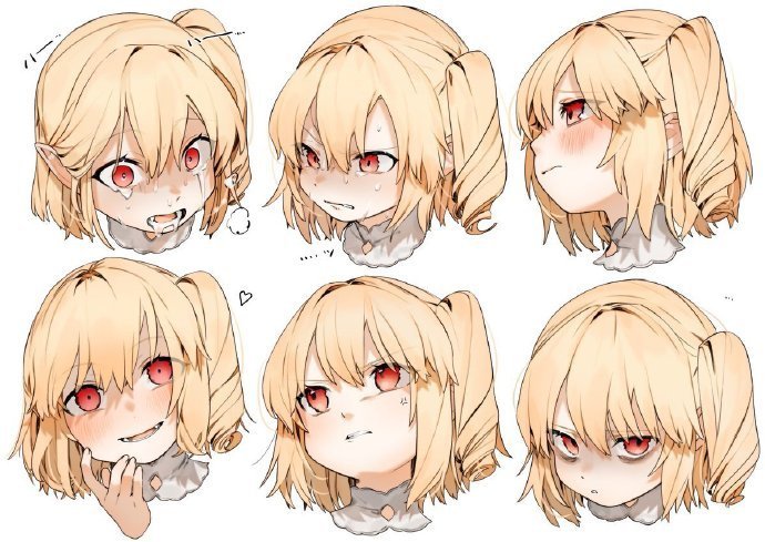 cg绘画丨板绘教程丨原画教程丨插画人物生动的表情练习__凤凰网