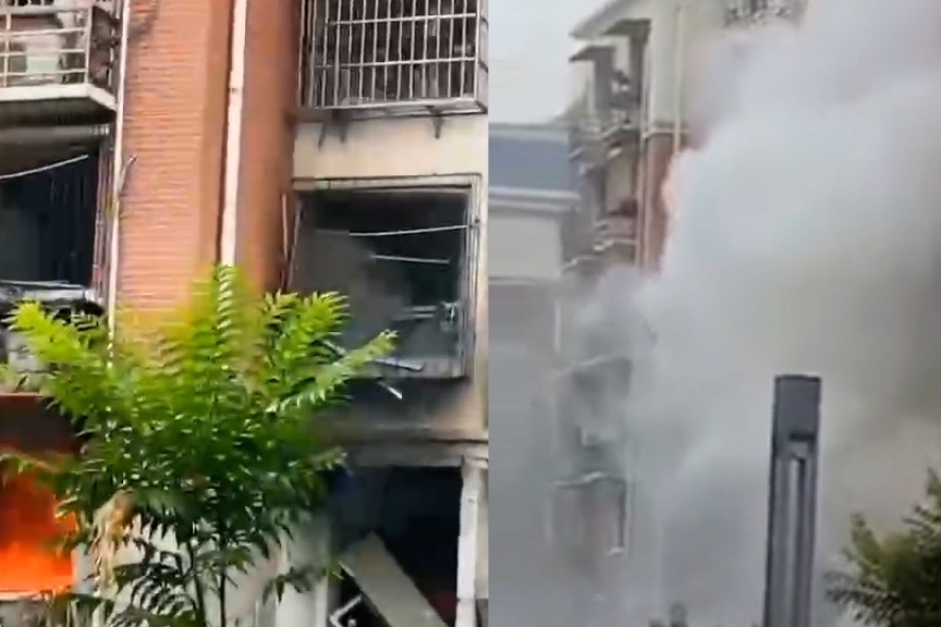 唐山一小区居民楼燃气爆炸致1人受伤，街道办：正在现场处置