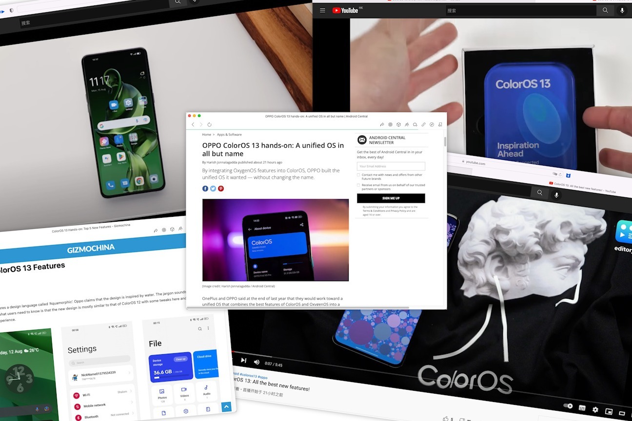 OPPO最新系统ColorOS 13曝光，外媒前瞻好评如潮