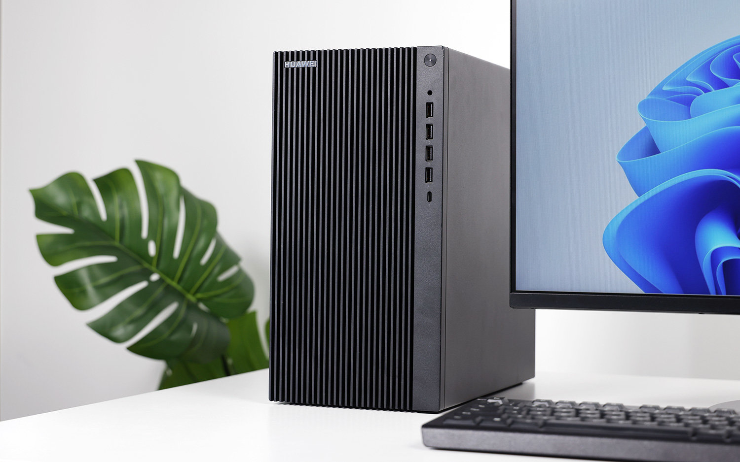 华为擎云b730台式机图赏:简约设计,彰显东方秩序美学__凤凰网