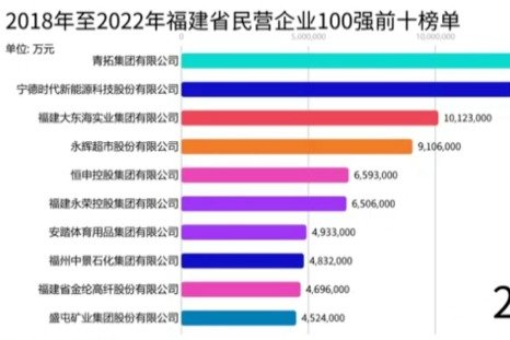 2022福建省民营企业100强发布